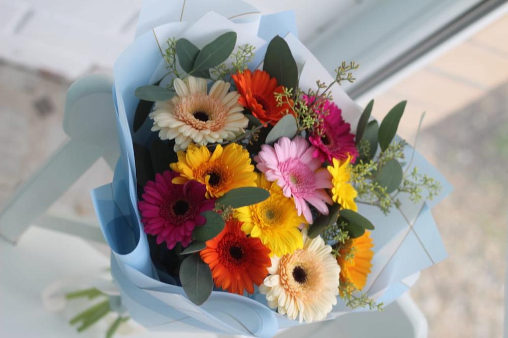 Букет цветов из: Герберы в Тёплом