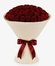 Букет 101 Бордовая роза Блэк Бакарра в Тёплом