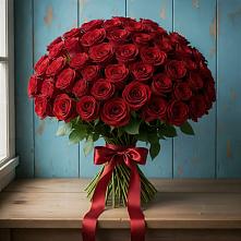 Букет Красные розы Блэк Меджик в Тёплом