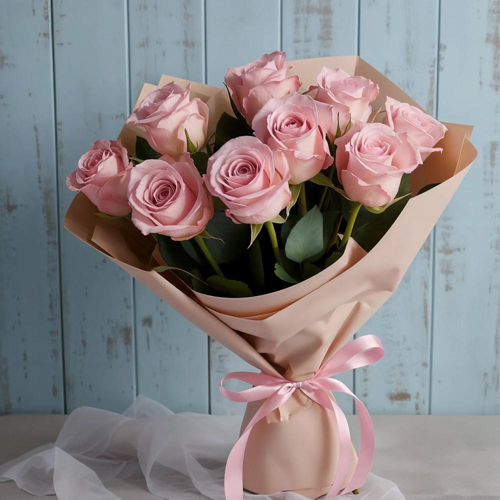 Букет цветов из: Розы в Тёплом