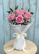 Букет цветов из:  Розы #REPLACE_PRED# Тёплом