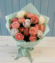 Букет цветов из:  Розы #REPLACE_PRED# Тёплом