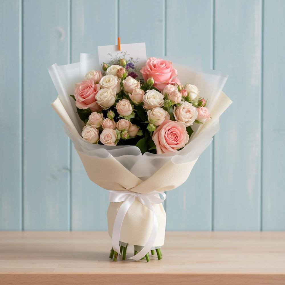 Букет цветов из: Розы в Тёплом