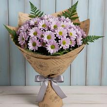 Букет цветов из:  Хризантемы в Тёплом