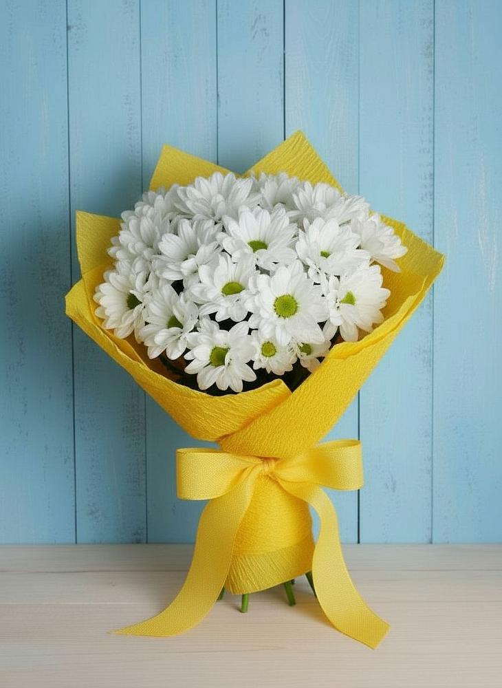 Букет цветов из: Хризантемы в Тёплом