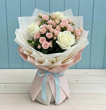 Букет цветов из:  Розы в Тёплом
