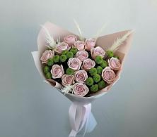 Букет цветов из:  Розы и Хризантемы в Тёплом