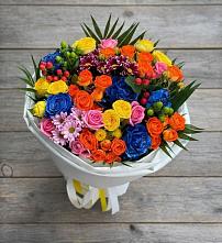 Букет цветов из:  Розы и Хризантемы в Тёплом