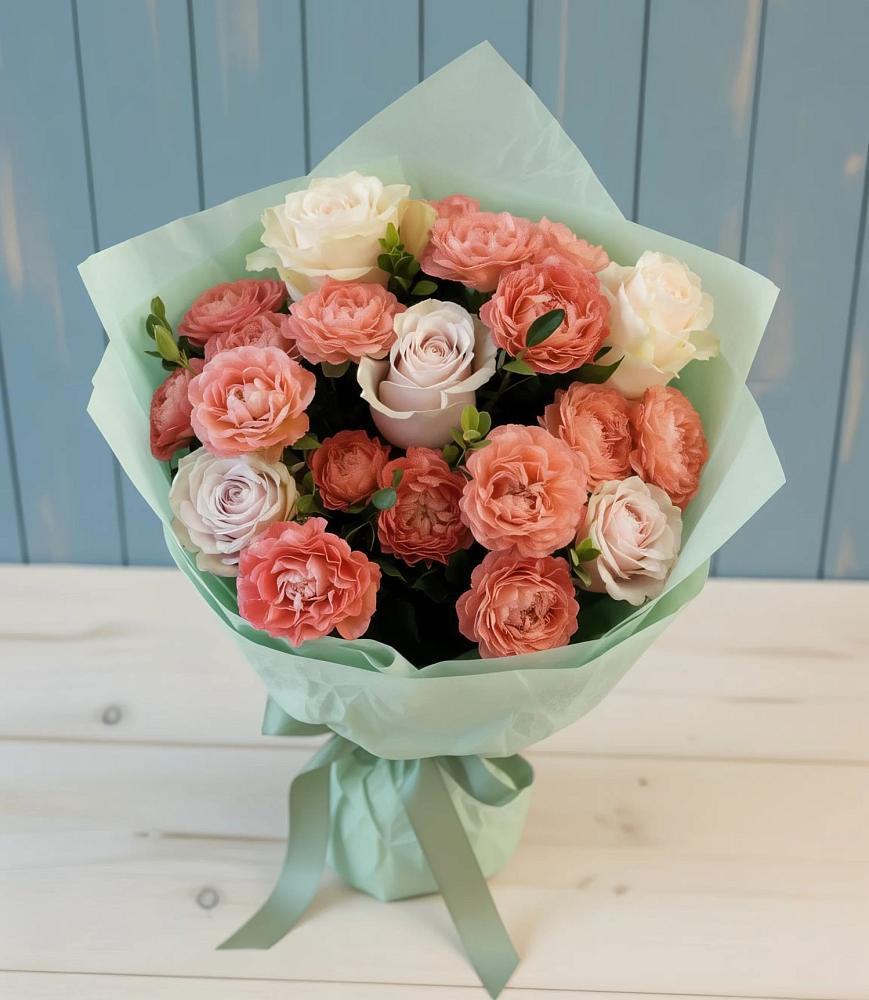 Букет цветов из: Розы в Тёплом