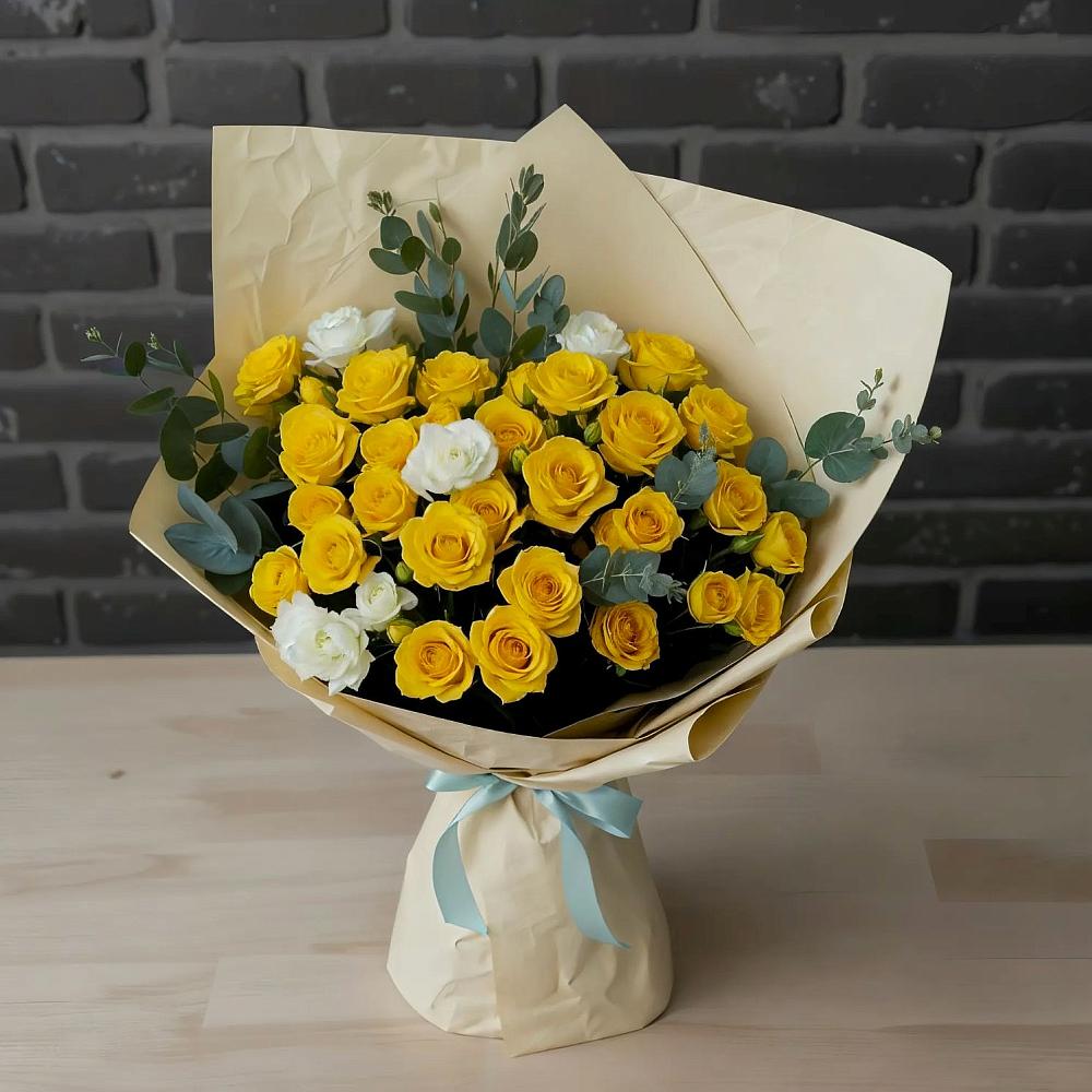 Букет цветов из: Розы в Тёплом