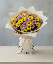 Букет цветов из:  Хризантемы в Тёплом